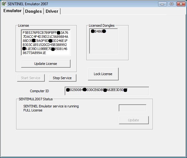 sentinel dongle emulator mac